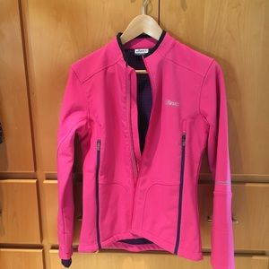 ASICS pink athletic jacket size S